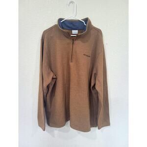 Columbia Men's Great Hart Mountain III Half Zip Brown Size‎ XXL #12